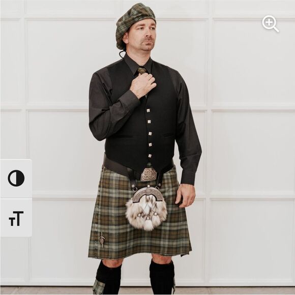 Murray Brothers Wool Kilt Skirt Sz 14 - Picture 1 of 9